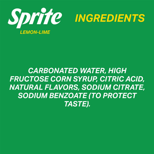 Sprite Lemon Lime Soda Pop, 16.9 fl oz, 6 Pack Bottles