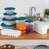 Stacking Ice Cube Trays, Freezer-Safe, Durable Food-Safe Plastic, BPA-Free, White  Set of Two