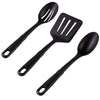 Nylon Kitchen Utensil Set, 3 Piece, Black, Non-Stick Cookware Compatible