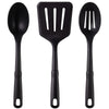 Nylon Kitchen Utensil Set, 3 Piece, Black, Non-Stick Cookware Compatible