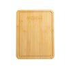 11" x 14.5" Non-Slip Bamboo Cutting Board, 100% Natural Bamboo Color, with Juice Groove