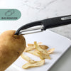 Professional Stainless Steel Euro Peeler with Black Handle