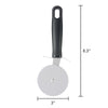 3in Ergonomic Lightweight Wheel Stainless Steel Pizza Cutter, Black