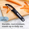 Professional Stainless Steel Euro Peeler with Black Handle