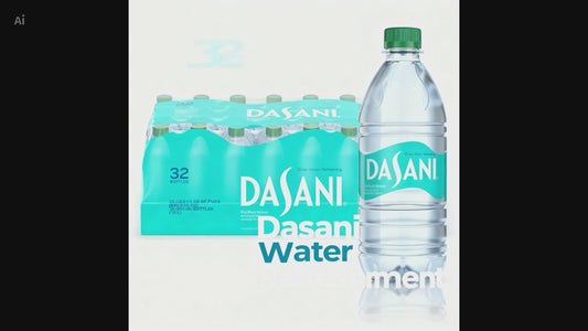 Dasani Purified Water Bottles, 16.9 fl oz, 32 Pack