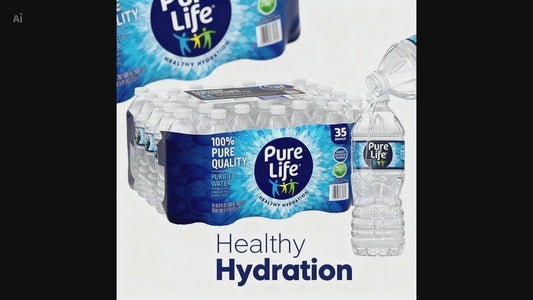 Pure Life Purified Water, 16.9 Fl Oz, 35-Pack Plastic Bottles